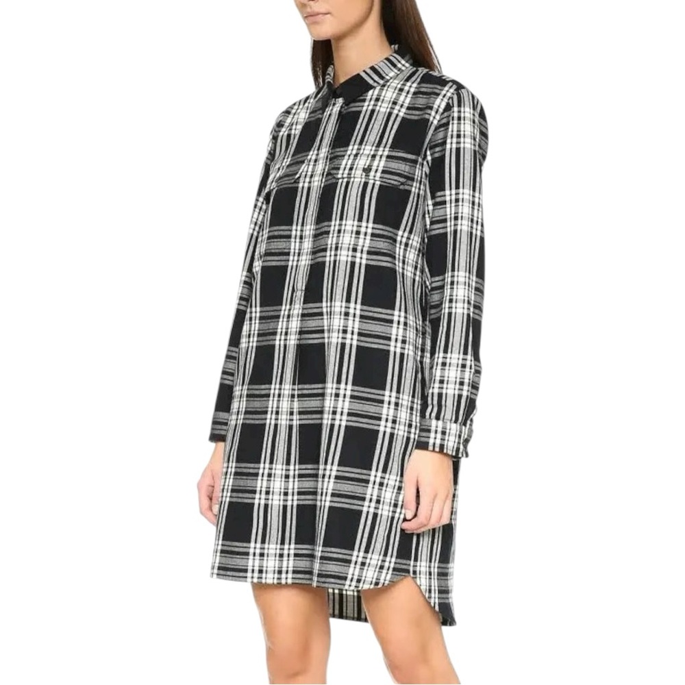 Madewell Daywalk Plaid Flannel Shirtdress